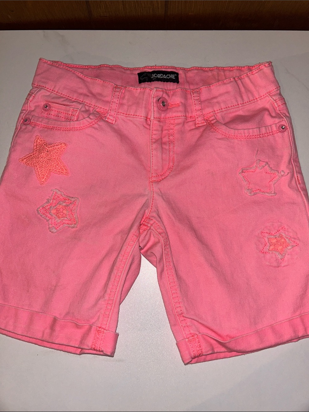 5/$20 Jordache | Pink Star Embroidered Shorts